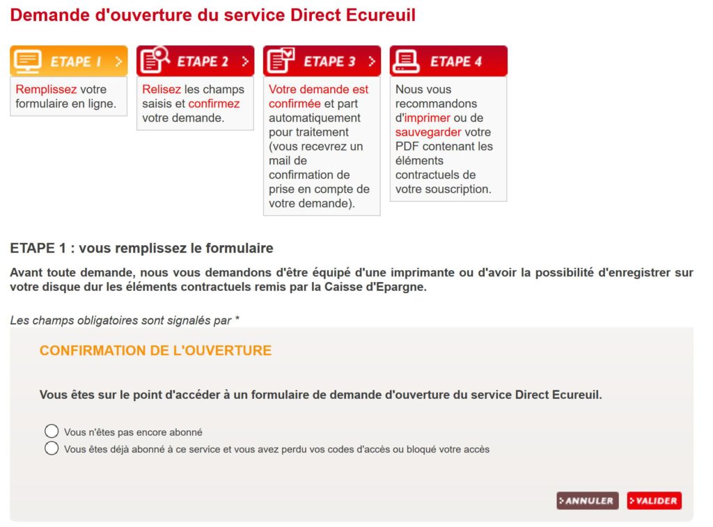 Direct Ecureuil  CBI: Crédit, Banques et Investissements