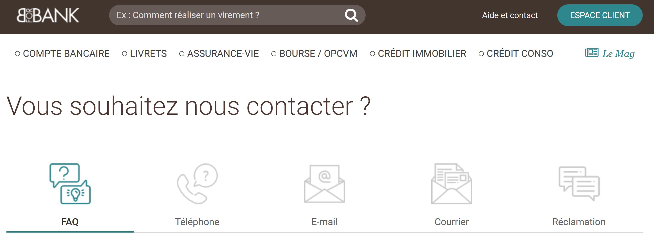 Service Clients BforBank  CBI: Crédit, Banques et Investissements